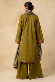 Coco by Zara Shahjahan Unstitched Embroidered Khaddar 3Pc Suit ZW23-6B