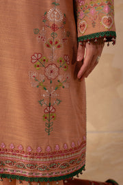 Coco by Zara Shahjahan Unstitched Embroidered Khaddar 3Pc Suit ZW23-7A