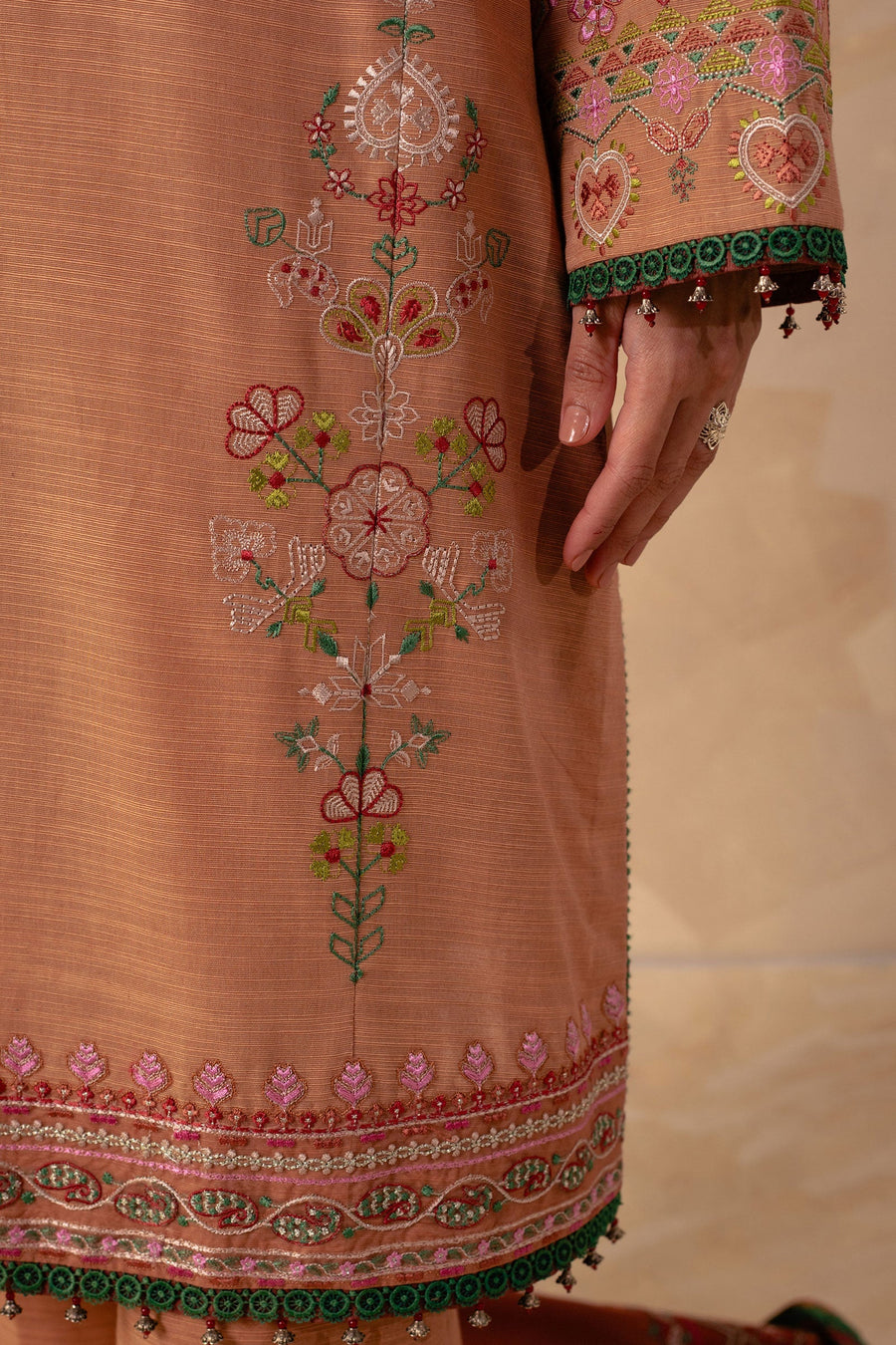 Coco by Zara Shahjahan Unstitched Embroidered Khaddar 3Pc Suit ZW23-7A