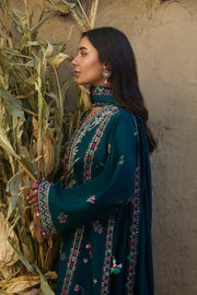 ZAHA by Khadijah Shah Embroidered Khaddar Unstitched 3Pc Suit ZW24-05