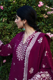 ZAHA by Khadijah Shah Embroidered Khaddar Unstitched 3Pc Suit ZW24-12