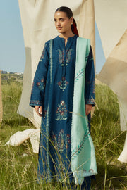 Coco by Zara Shahjahan Winter Unstitched Khaddar 3Pc Suit ZW24-3A PEARL