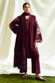 Coco by Zara Shahjahan Winter Unstitched Khaddar 3Pc Suit ZW24-6B OPAL