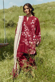 Coco by Zara Shahjahan Winter Unstitched Khaddar 3Pc Suit ZW24-7A ONYX