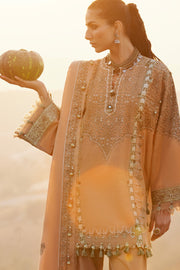 ZAHA by Khadijah Shah Embroidered Khaddar Unstitched 3Pc Suit ZW25-01 NEELAM
