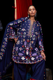 ZAHA by Khadijah Shah Embroidered Khaddar Unstitched 3Pc Suit ZW25-04 ZAREEN