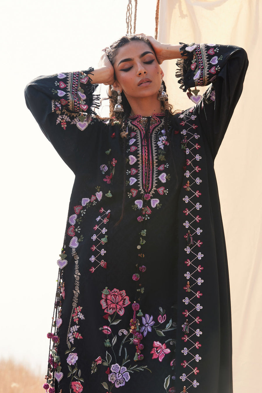 ZAHA by Khadijah Shah Embroidered Jacquard Unstitched 3Pc Suit ZW25-11 SEHYR
