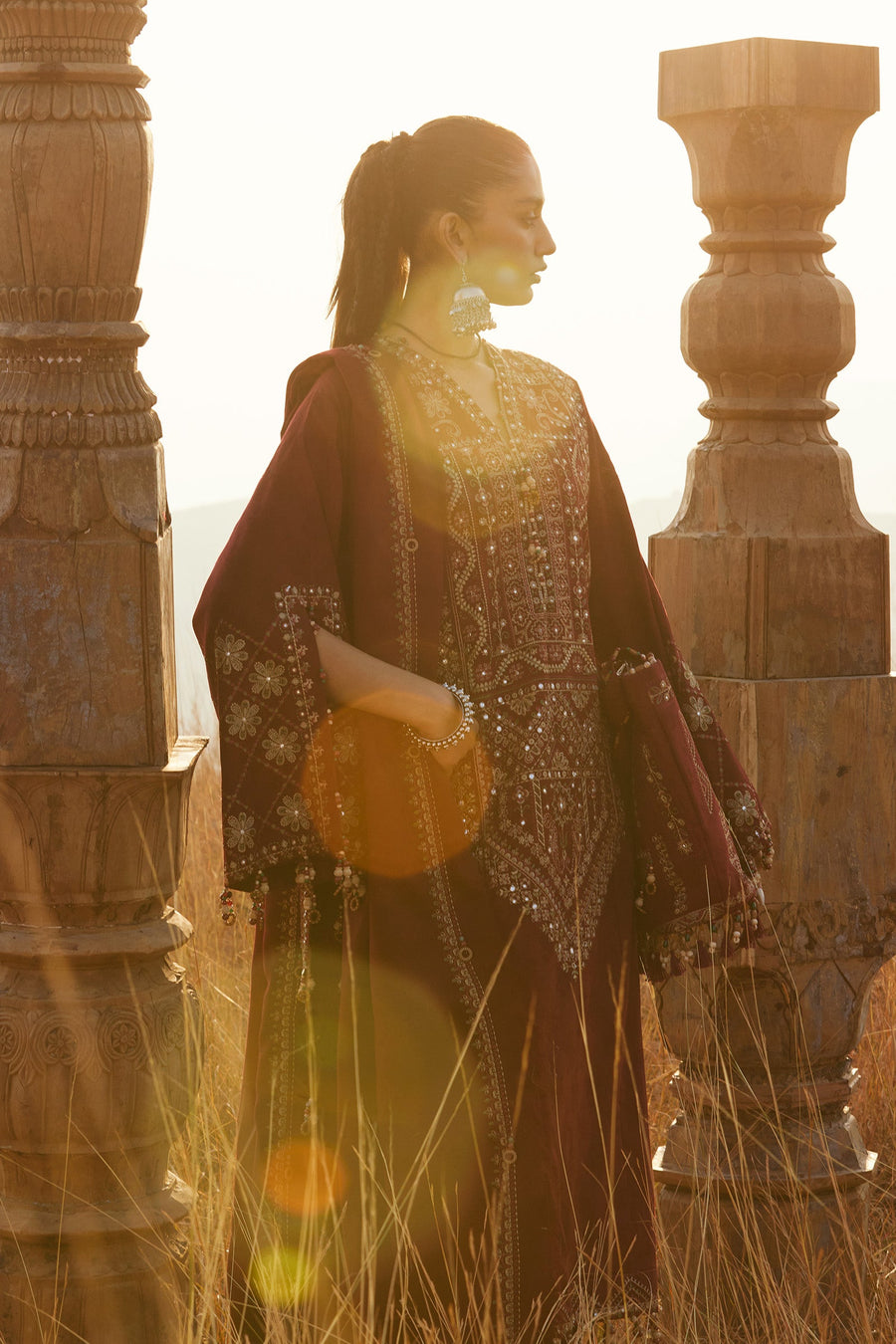 ZAHA by Khadijah Shah Embroidered Jacquard Unstitched 3Pc Suit ZW25-12 SASSI