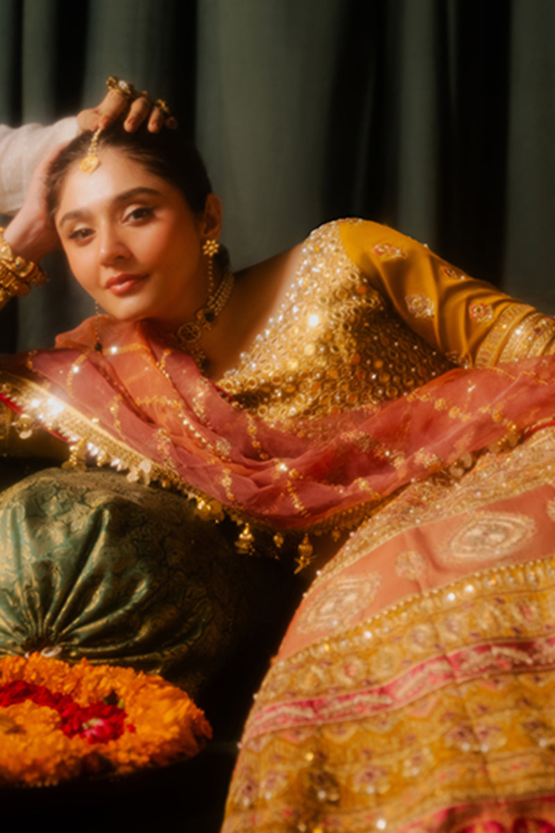 Zarlish by MNR Dur-E-Nayab Embroidered Raw Silk Unstitched 3Pc Suit - MEHER