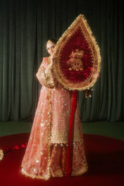 Zarlish by MNR Dur-E-Nayab Embroidered Organza Unstitched 3Pc Suit - GURIYA RANI