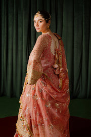 Zarlish by MNR Dur-E-Nayab Embroidered Organza Unstitched 3Pc Suit - GURIYA RANI