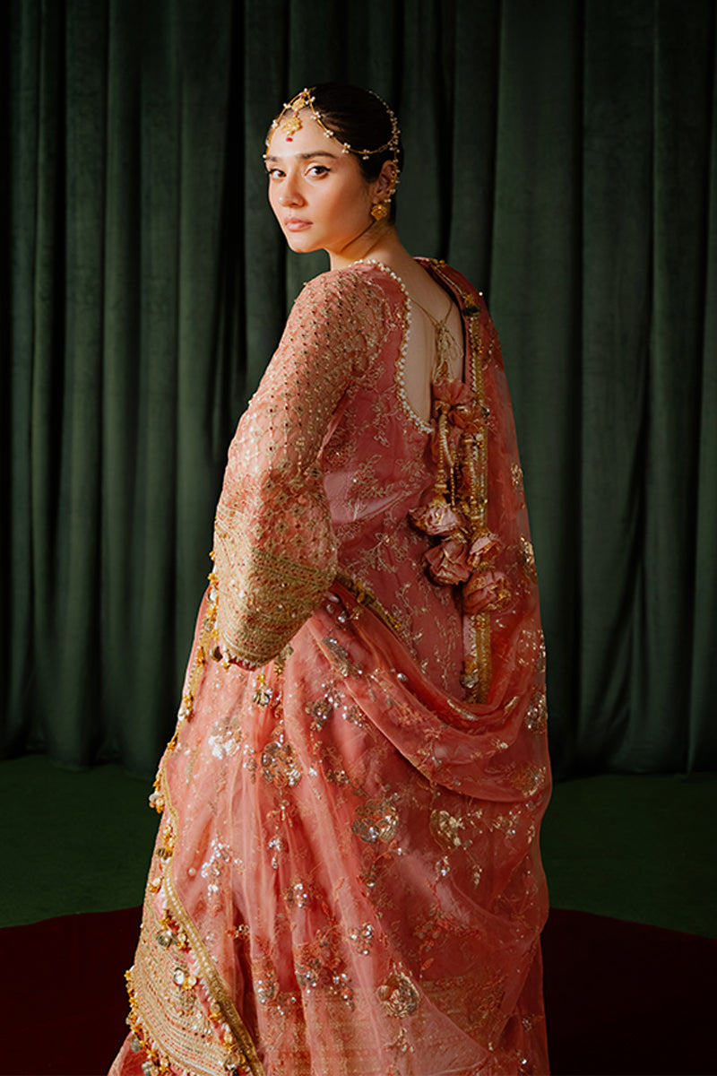 Zarlish by MNR Dur-E-Nayab Embroidered Organza Unstitched 3Pc Suit - GURIYA RANI