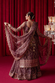 Zarlish by MNR Dur-E-Nayab Embroidered Organza Unstitched 3Pc Suit - DIL NASHEEN