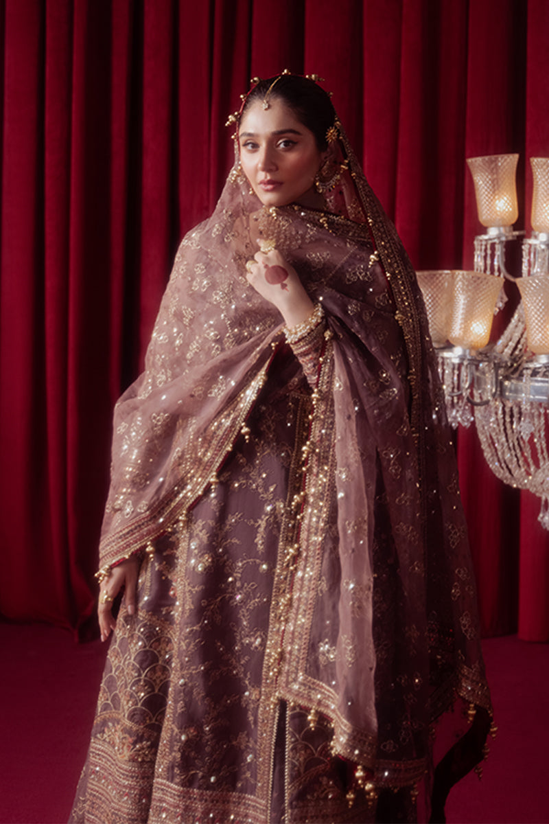 Zarlish by MNR Dur-E-Nayab Embroidered Organza Unstitched 3Pc Suit - DIL NASHEEN