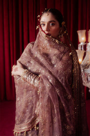 Zarlish by MNR Dur-E-Nayab Embroidered Organza Unstitched 3Pc Suit - DIL NASHEEN