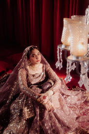 Zarlish by MNR Dur-E-Nayab Embroidered Organza Unstitched 3Pc Suit - DIL NASHEEN