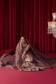 Zarlish by MNR Dur-E-Nayab Embroidered Organza Unstitched 3Pc Suit - DIL NASHEEN