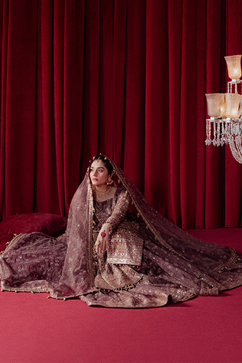 Zarlish by MNR Dur-E-Nayab Embroidered Organza Unstitched 3Pc Suit - DIL NASHEEN