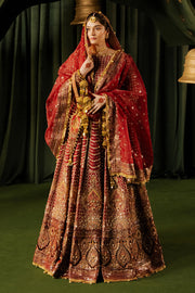 Zarlish by MNR Dur-E-Nayab Embroidered Raw Silk Unstitched 3Pc Suit - BIA