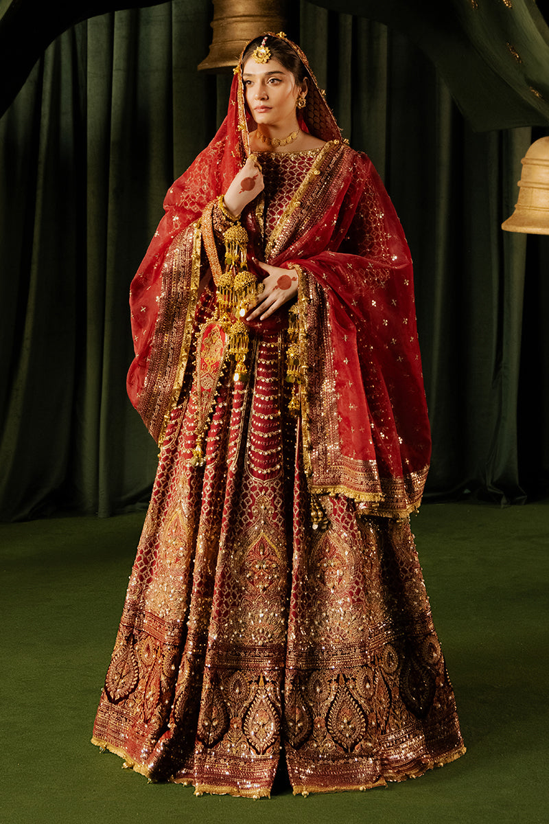 Zarlish by MNR Dur-E-Nayab Embroidered Raw Silk Unstitched 3Pc Suit - BIA