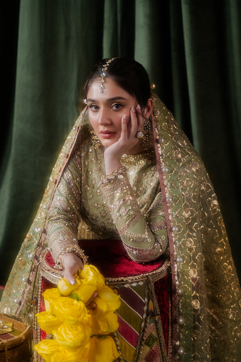 Zarlish by MNR Dur-E-Nayab Embroidered Raw Silk Unstitched 3Pc Suit - MASTANI