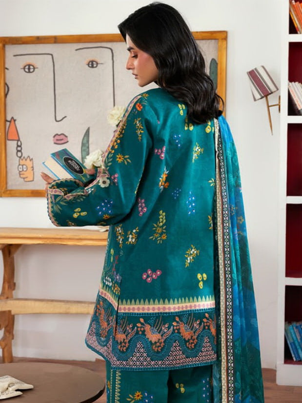 Florent Zync Daily Wear Embroidered Lawn Unstitched 3Pc Suit ZY-02B