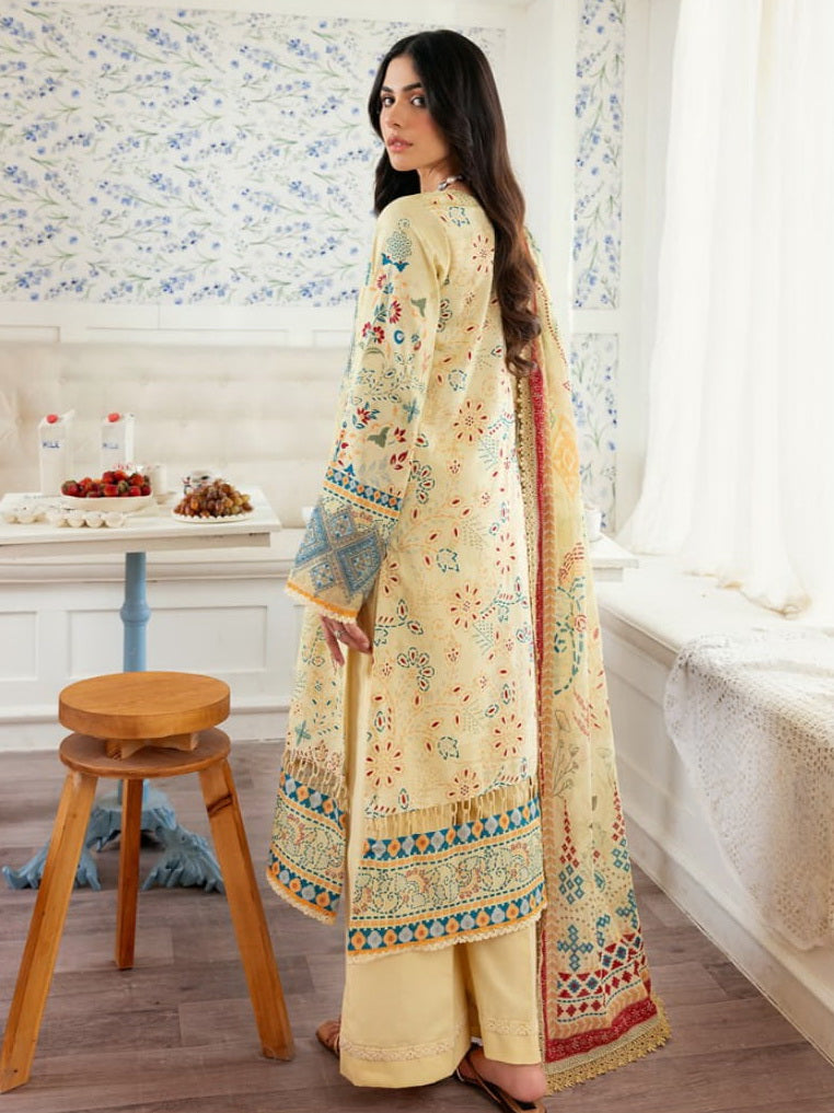 Florent Zync Daily Wear Embroidered Lawn Unstitched 3Pc Suit ZY-03A