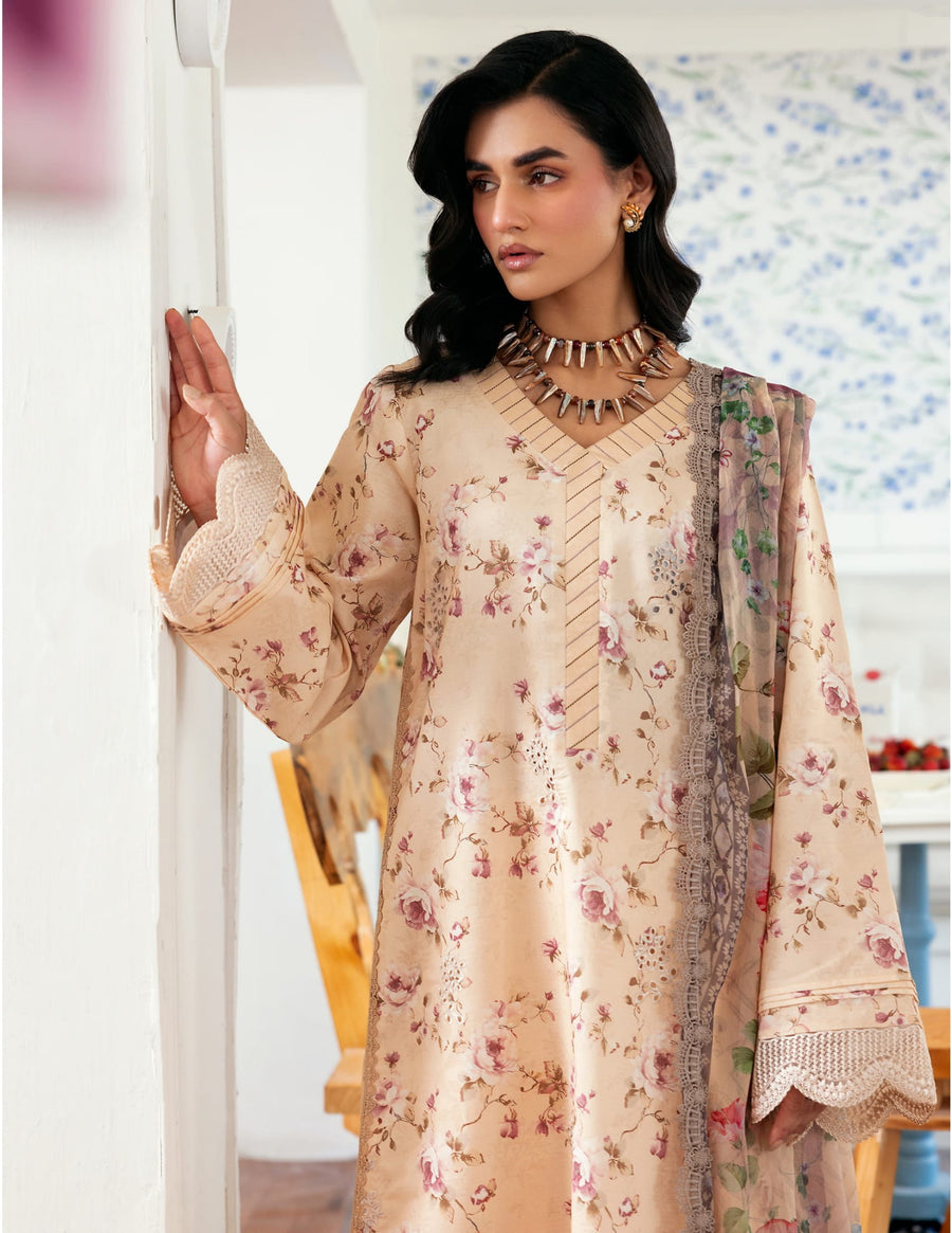 Florent Zync Daily Wear Embroidered Lawn Unstitched 3Pc Suit ZY-11