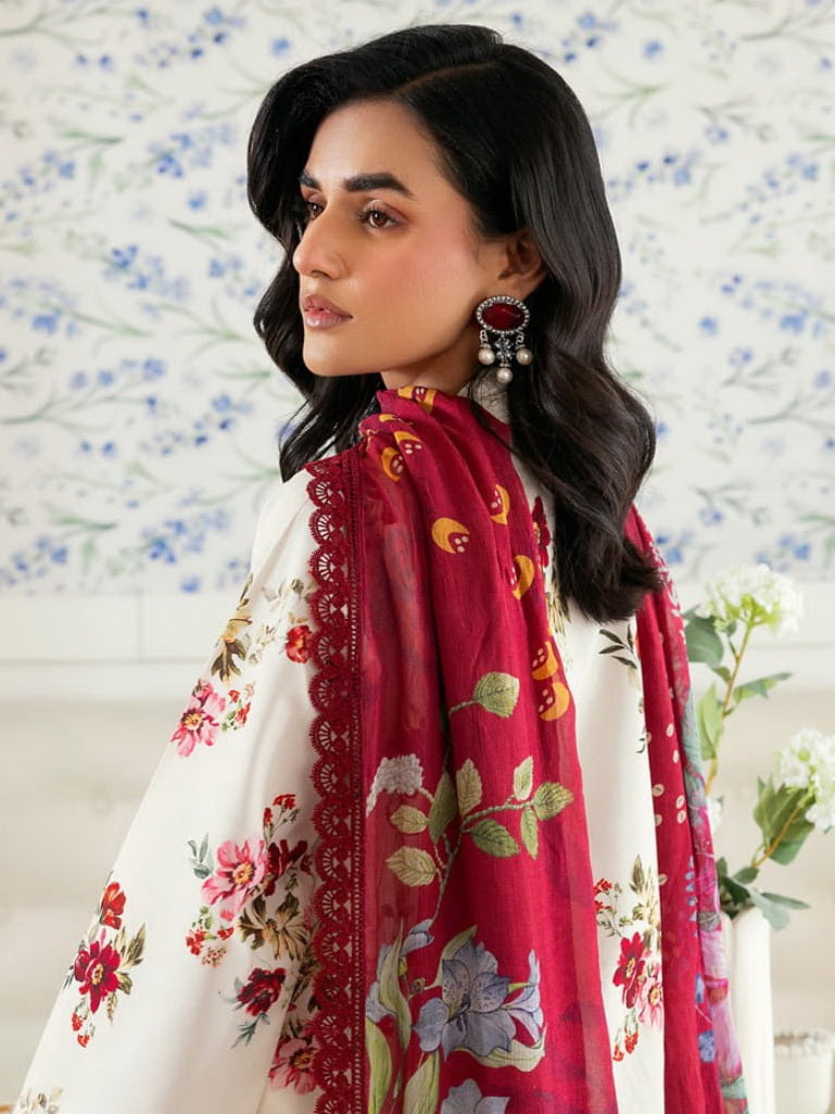 Florent Zync Daily Wear Embroidered Lawn Unstitched 3Pc Suit ZY-07A