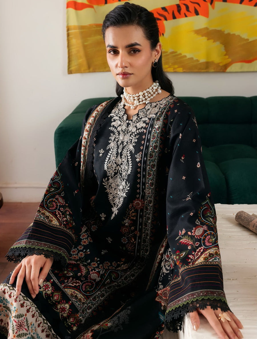 Florent Zync Daily Wear Embroidered Lawn Unstitched 3Pc Suit ZY-05B