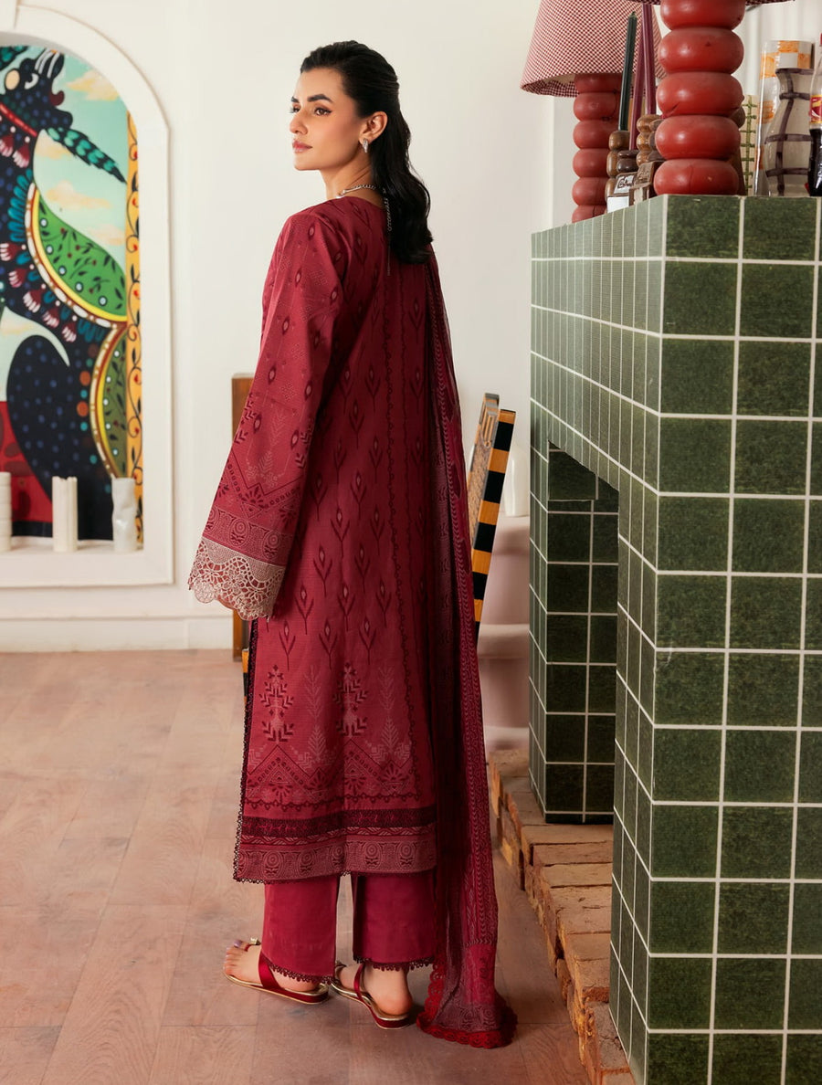 Florent Zync Daily Wear Embroidered Lawn Unstitched 3Pc Suit ZY-08