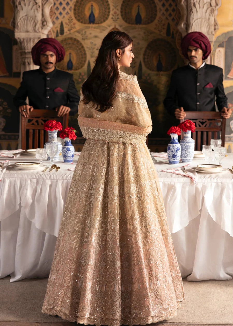 Maahi by Kanwal Malik Embroidered Organza Unstitched 3Pc Suit - ZAARIYA