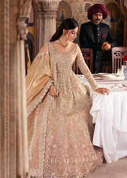 Maahi by Kanwal Malik Embroidered Organza Unstitched 3Pc Suit - ZAARIYA