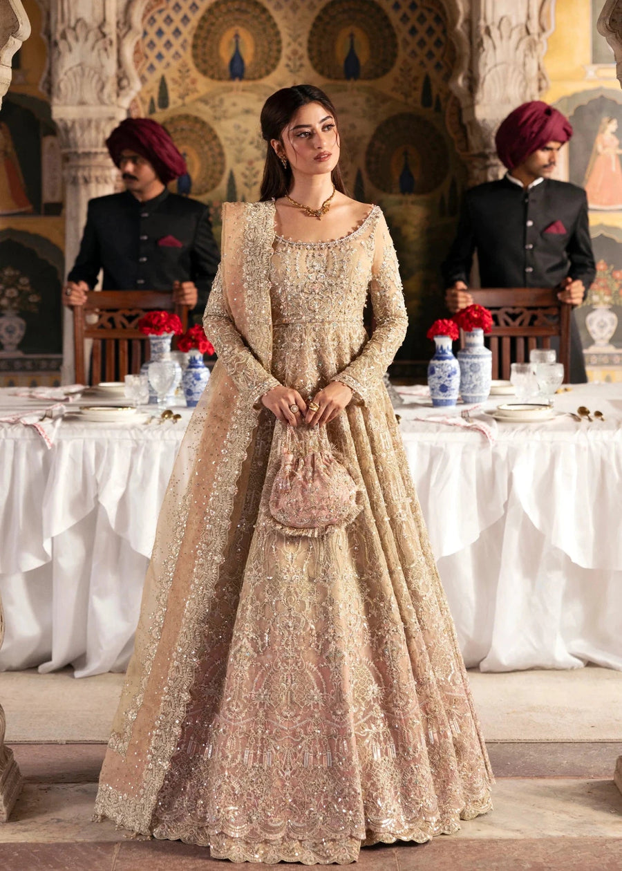 Maahi by Kanwal Malik Embroidered Organza Unstitched 3Pc Suit - ZAARIYA