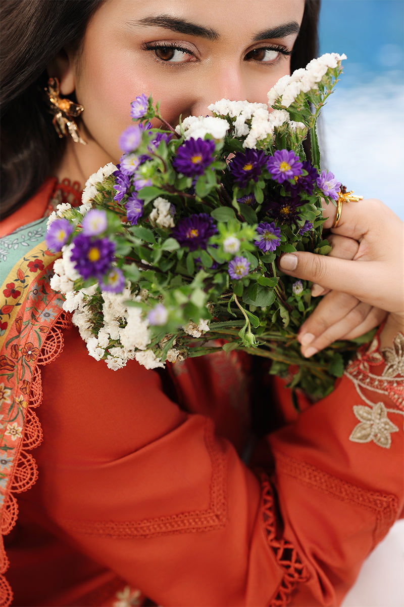Rang Rasiya Florence Festive Embroidered Lawn Unstitched 3Pc Suit - ZAHRA