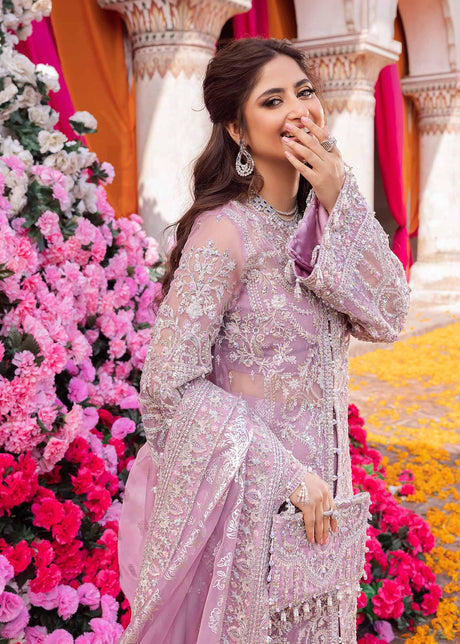 Maahi by Kanwal Malik Embroidered Organza Unstitched 3Pc Suit - ZAHRA