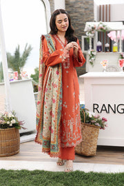 Rang Rasiya Florence Festive Embroidered Lawn Unstitched 3Pc Suit - ZAHRA