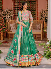 Faiza Faisal Heeriye Embroidered Raw Silk Unstitched 3Pc Suit - Zaib-Un-Nisa