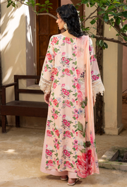 Humdum Zaiba Embroidered Karandi Unstitched 3Pc Suit D-01
