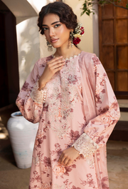 Humdum Zaiba Embroidered Karandi Unstitched 3Pc Suit D-05