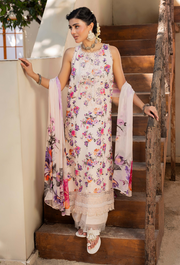 Humdum Zaiba Embroidered Karandi Unstitched 3Pc Suit D-09
