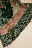 FARASHA Tabeer Embroidered Net Unstitched 3 Piece Suit - 01 Zamurd