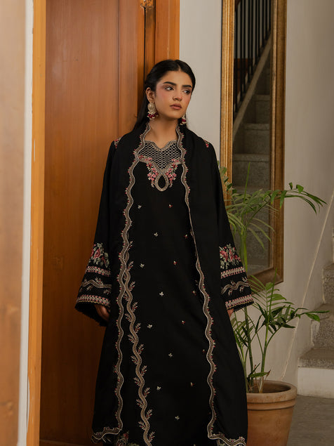 Virsa by Cinq Embroidered Karandi Unstitched 3Pc Suit - ZAR