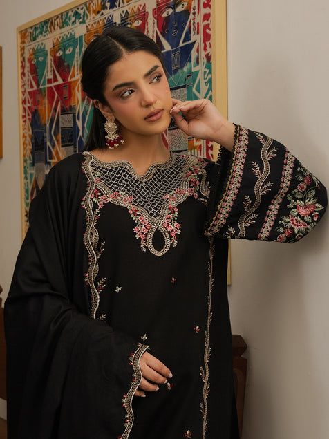 Virsa by Cinq Embroidered Karandi Unstitched 3Pc Suit - ZAR