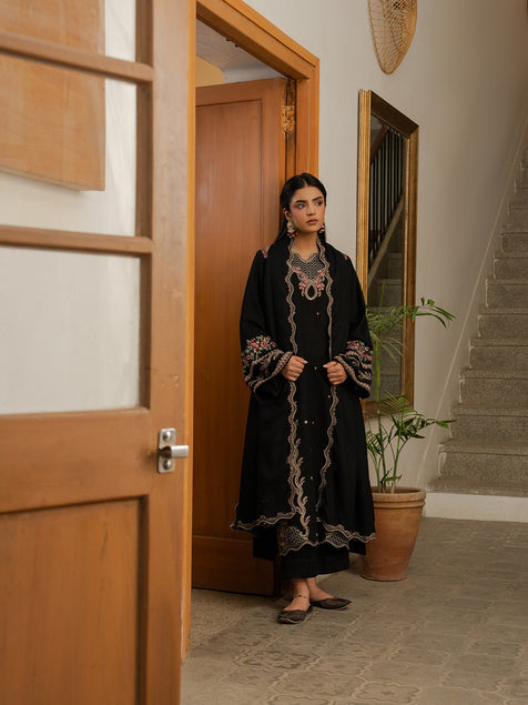 Virsa by Cinq Embroidered Karandi Unstitched 3Pc Suit - ZAR