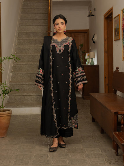 Virsa by Cinq Embroidered Karandi Unstitched 3Pc Suit - ZAR