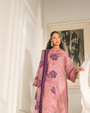 Zivah Apparel Unstitched Embroidered Luxury Lawn 3Pc Suit - Zaran