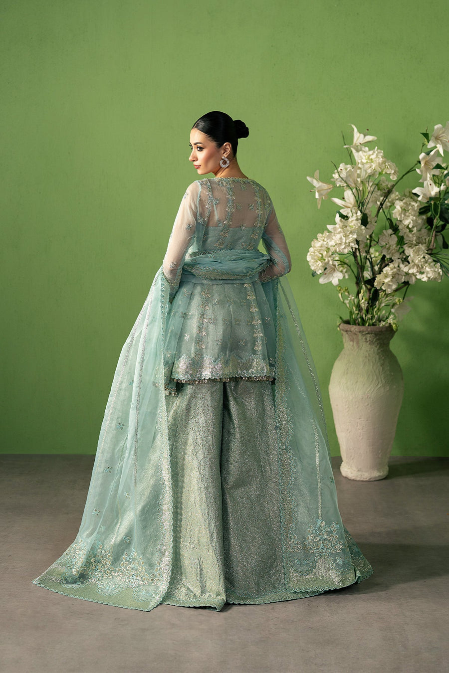 Ayzel Pehli Nazar Embroidered Organza Unstitched 3Pc Suit AZW-25-V1-04 ZARBAAF