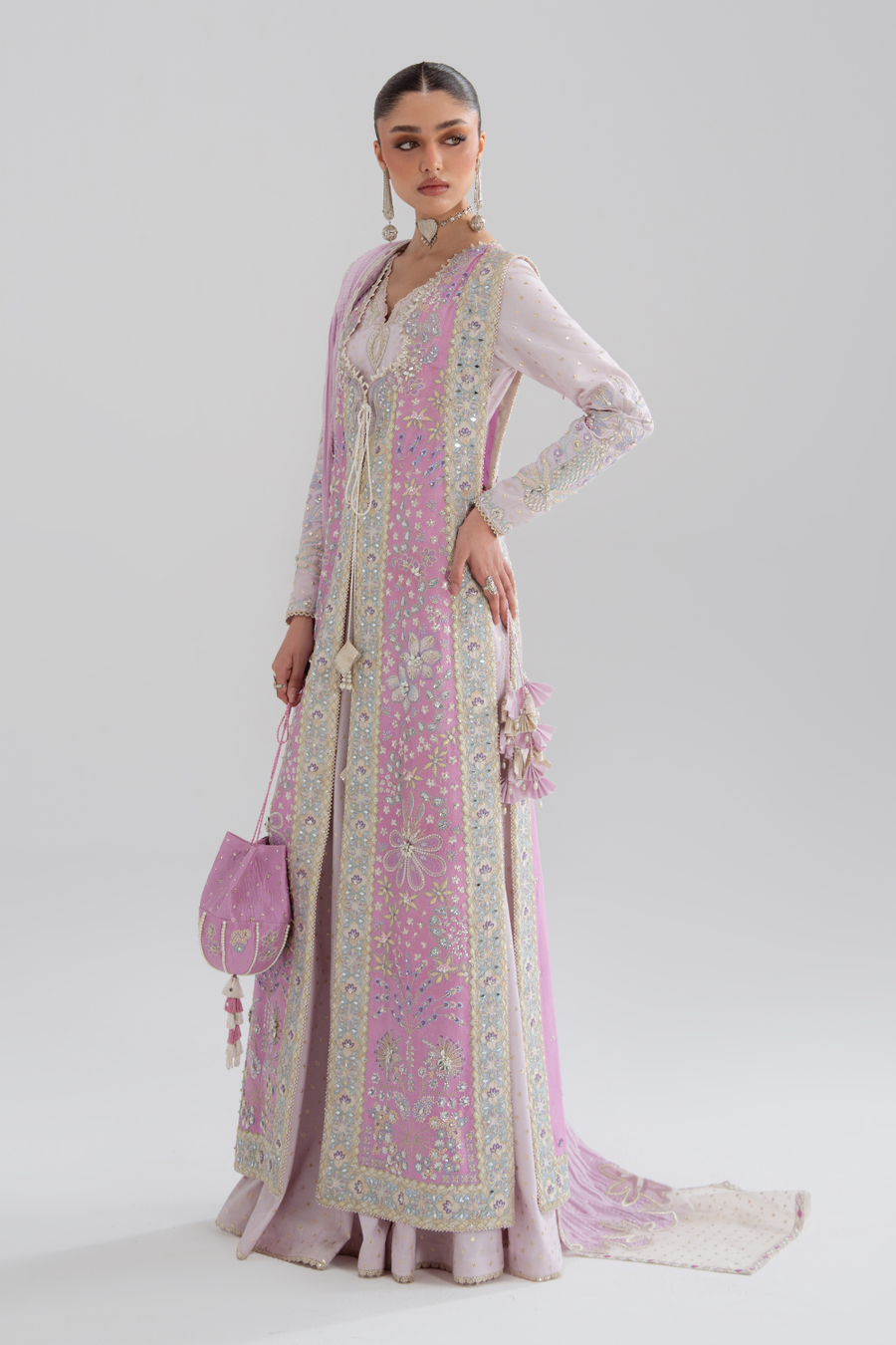Soraya Silk Edit Embroidered Silk Unstitched 3Pc Suit - Zareen