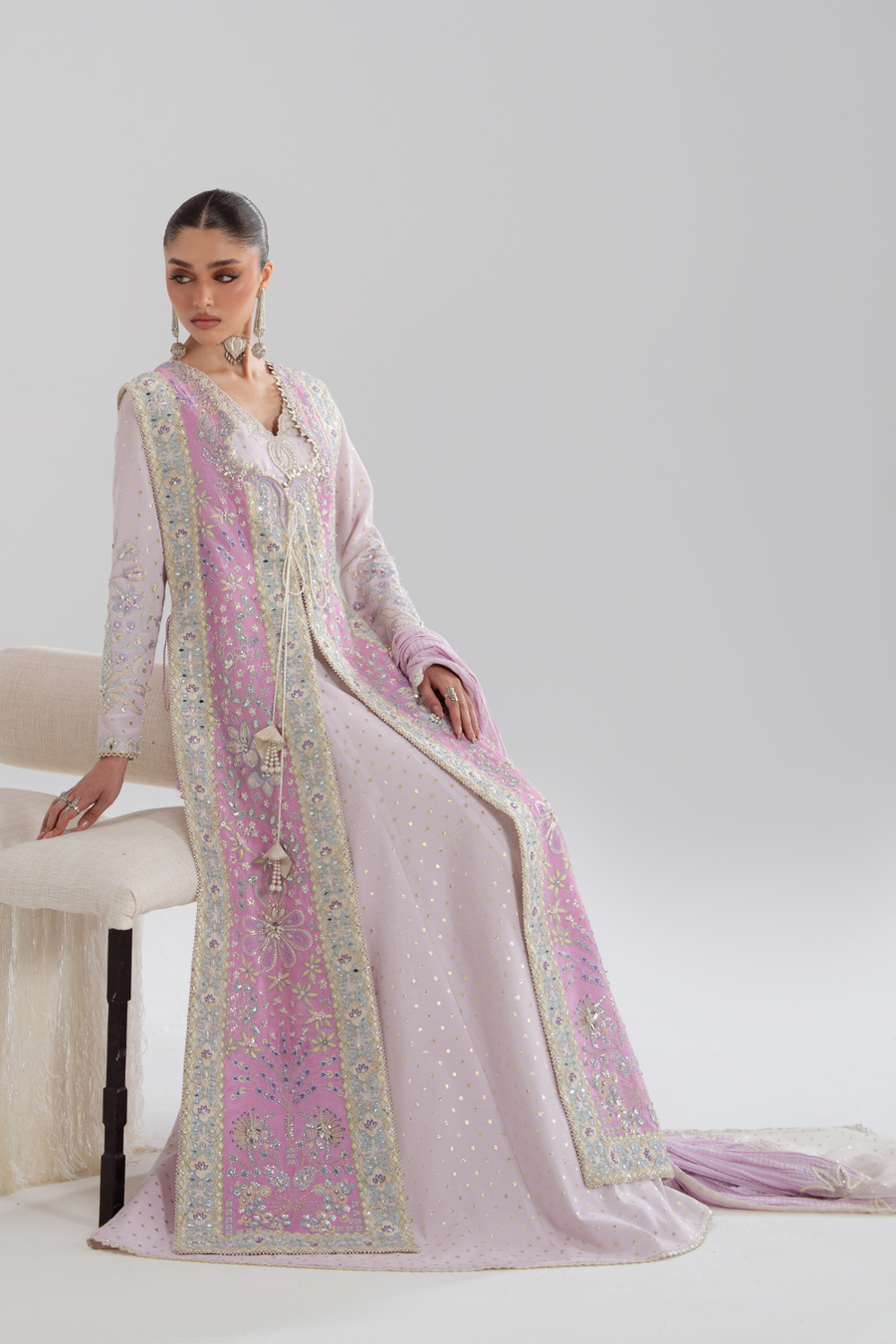 Soraya Silk Edit Embroidered Silk Unstitched 3Pc Suit - Zareen